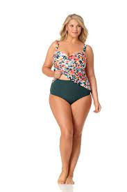 Pre Order Anne Cole Sunset Floral Twist Front Tankini Swimsuit Top Dressbarn Tankini Swimsuit Top Swimsuit Tops Tankini Swimsuits