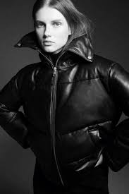 Leather Puffer Jacket Zara United States Leather Jacket Jackets Zara Leather Jacket
