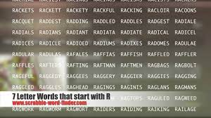 7 letter adjectives that start with r (r adjectives) is an another cool list of over 140 english words from wordmom. 7 Letter Words That Start With R Youtube