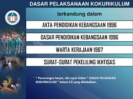 Penyertaan dalam aktiviti kokurikulum di alam persekolahan bermula dari tahun 3 di peringkat sekolah rendah hingga tingkatan 6 di peringkat menengah. Dasar Kokurikulum Ppt Download