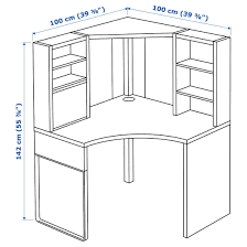 Micke Corner Workstation White 39 3 8x55 7 8 Ikea Corner Workstation Ikea Micke Workstation