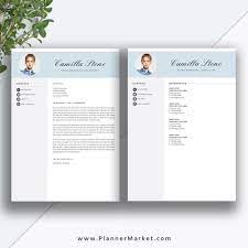 Cover letter templates with character. This Unique And Modern Resume Template With Matching Cover Letter Will Get You Ready For Digital Recruitment The Camilla Resume Plannermarket Com Best Selling Printable Templates For Everyone