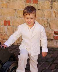 Free Delivery Boys White Suit Wedding Beach By Maliposhaclothes 101 00 Boys White Suit Boys Linen Pants Men Linen