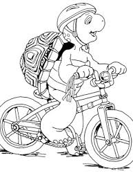 Unlike his other friends, he is not named for the animal that he represents, although it is used in his surname. Franklin The Turtle Coloring Page Franklin On Bicycle All Kids Network
