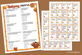 Today i have made free printable bts trivia quiz with answer key that the girls can enjoy on their sleepover and slumber party. 60 Thanksgiving Trivia Questions And Answers Printable Mrs Merry