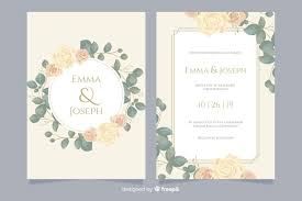 1 231 images gratuites de carte de mariage. Modele De Carte D Invitation De Mariage Elegant Vecteur Gratuite