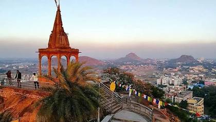 The historic Santhagram pavilion at Tagore Hill, AI generated