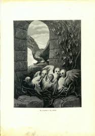 The Eagle And The Owl By Gustave Dore Fables Of By Carambasvintage 32 00 Gustave Dore Art Gothic Art