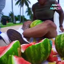 Pause, and then push back up to the starting position. Hooked On The Look This Woman Crushes Watermelons Between Her Legs Facebook