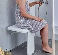 Folding Shower Seat Wall Mounted, Wall Mounted Shower Seat, Folding Shower  Chair for Seniors, Disableds, Pregnants, Maximum Load 660lb , White