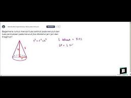 Check spelling or type a new query. Rumus Luas Selimut Pada Kerucut Dan Luas Permukaan Pada Kerucut Jika Diketahui Jari Jari Dan Tinggi Youtube