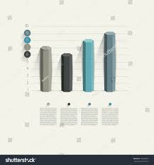 Example Business Hexagonal Column Design Graph Stock Vector