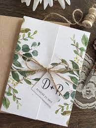 Rustic Wedding Invitation Greenery Wedding Invitation Botanical Wedding Invitation Floral Wedding Invitation Leaf Wedding Invitation Wedding Invitations Leaves Etsy Wedding Invitations Wedding Invitations Rustic