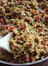 Beefy Noodle Skillet Meal Recipe Skillet Meals Meals Pasta Dishes
