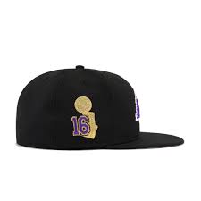 October 03, 2020 1:40 pm. Los Angeles Lakers Black 16 Championships New Era 59fifty Fitted