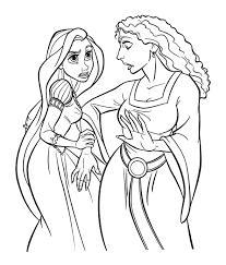 These alphabet coloring sheets will help little ones identify uppercase and lowercase versions of each letter. Tangled Free To Color For Children Tangled Kids Coloring Pages
