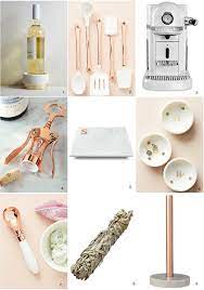 Relax, soak, unwind, breathe rose gold & white tone bath flower poster prints, set of 4 (8x10) unframed photos, wall art decor gifts under 20 for college, office, home, student, teacher, floral fan. Rose Gold Marble Kitchen Decor Accents Design