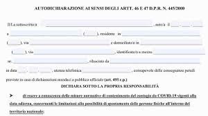 Le autocertificazioni torneranno in uso nel periodo di natale 2020: Bybamkedq5zmmm