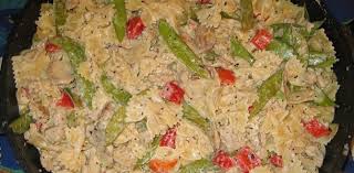 Serve with a green salad for an easy supper. Ground Chicken And Bowtie Pasta In A Light Cream Sauce