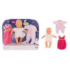 Baby doll sets include faux food, diapers and outfits so your kiddo can feed their doll spoonfuls of food, keep them clean or snuggle up to them during bedtime. Dolls Bears Dolls Corolle Mon Premier Poupon Mini Bath Orange Toy Baby Doll