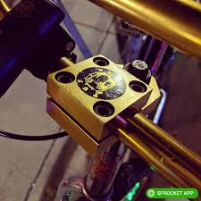 Tuf Neck Gold Bmx Stem Bolted To Gold Bars On A Chrome Beach Cruiser Made In Usa Sanjosebikeparty Get The Sprocket App On And Bmx Stem Chrome Instagram Blog