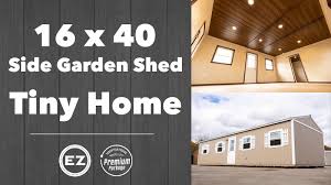 +what is the square footaga os a 16x40 building. Ez Portable Buildings Tiny Homes 16x32 Lofted Barn Cabin With Premium Package Facebook