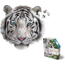 08 click here for learning together sets! Amazon Com Madd Capp Puzzles I Am White Tiger 300 Pieces Animal Shaped Jigsaw Puzzle Toys Games