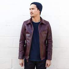 Schott Nyc P653 Perfecto Sdj Burgundy Cxl Giacca Di Pelle Giacca