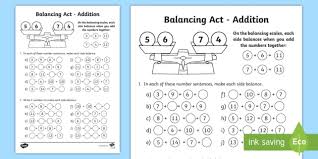 Balancing equations practice the science spot from balancing act worksheet answers, source:yumpu.com. Ks1 Balancing Act Addition Worksheet Worksheet