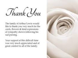 Funeral thank you card wording 3. Sympathy Thank You Cards