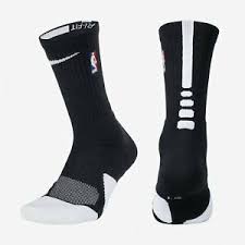 Details About Nba Nike Elite 1 5 Cushioned Crew Black Wht Basketball Socks Msrp 18 Sx5867 010