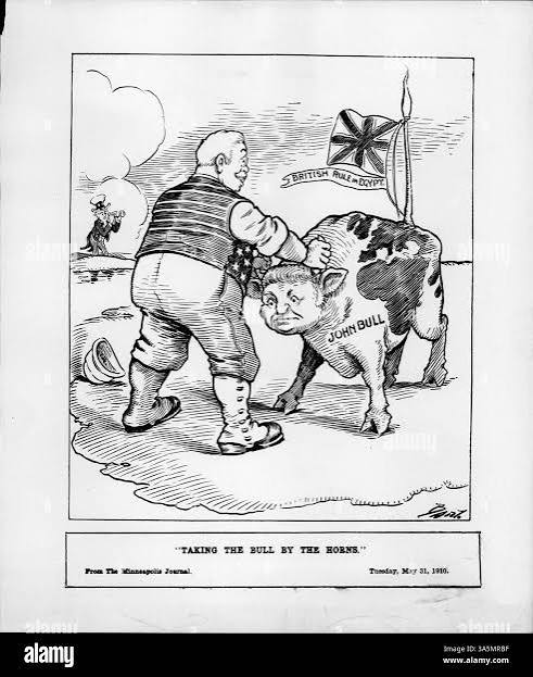 British imperialism cartoon Black and White Stock Photos & Images - Alamy