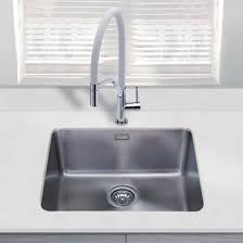 Shop our selection of brands such as kraus, dawn we have a great selection of high quality undermount kitchen sinks from great brands such as kraus, wells sinkware, ruvati, lexicon, dawn, and elkay to. Vellamo Horizon Undermount Large Single Bowl Stainless Steel Kitchen Sink Waste Kit 530 X 450mm Tap Warehouse