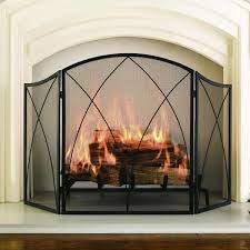 Modern metal fireplace screens, gold art deco firescreens, affordable colorful fireplace screens and more! Pleasant Hearth Arched 3 Panel Fireplace Screen 959 The Home Depot