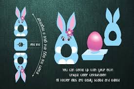Download Easter Bunny Chocolate Egg Holder Svg By Olga Belova Thehungryjpeg Com