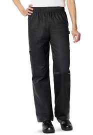 Dickies Chef Unisex Elastic Waist Cargo Pocket Pant In Black