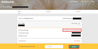 Once you are logged in, go to the account that you want the statement to be printed. How To Pay Epf I Saraan Online Through Maybank The Money Magnet
