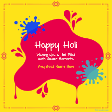 Download holi 2021 images, wallpapers, happy holi greetings, holi 2021 images for whatsapp/facebook, holi 2021 date, holi wishes, holi sms in hindi and best holi songs. Holi Wishes 2021 Greetings Gif Link With Name First Wishes