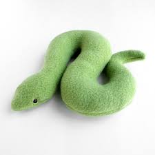 Green Vine Snake Plush Soft Sculpture Vine Snake Soft Sculpture Animal Plush Toys