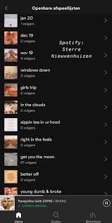 Spotify Sterre Nieuwenhuizen Playlist Names Ideas Best Spotify Playlists Spotify Music