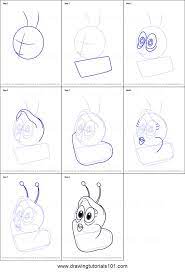 How To Draw Pink From Larva Printable Drawing Sheet By Drawingtutorials101 Com En 2021 Portadas