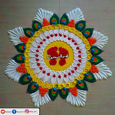 Laxmi Padam Diwali Special Beautiful Rangoli Simple Rangoli Border Designs Rangoli Designs Simple Diwali Rangoli Designs Flower Best rangoli designs for diwali diwali is here! simple rangoli border designs