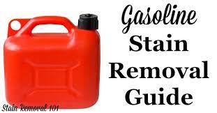 How To Remove Gasoline Stains