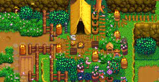 Decided To Improve Linus Place A Little Bit Stardewvalley Stardew Valley Layout Stardew Valley Stardew Valley Farm Design