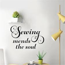 5 out of 5 stars. Sewing Mends The Soul Wall Decal Sewing Craft Room Decal Vinyl Decal Sewing Room Decor Art Wallpaper Design Wall Stickers Aliexpress