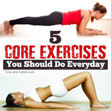 5 Core Exercises You Should Do Everyday Core Workout Core Strengthening Exercises Exercise