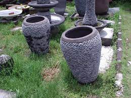Sale is for both pots. Balinese Stone Plant Pots For Sale Bali Carving