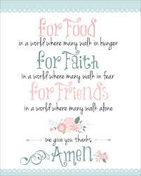 Each and every meal is a blessing from god! Dinner Prayer Free Printable How To Nest For Less