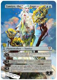 Tamiyo The Moon Sage Avacyn Restored Altered Print 3 0 Foil Mtg Altered Art Magic Cards Fantasy World Map