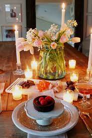 Valentines Table For Two Romantic Setting Hallstrom Home Romantic Dinner Tables Romantic Dinner Decoration Romantic Dinner Setting